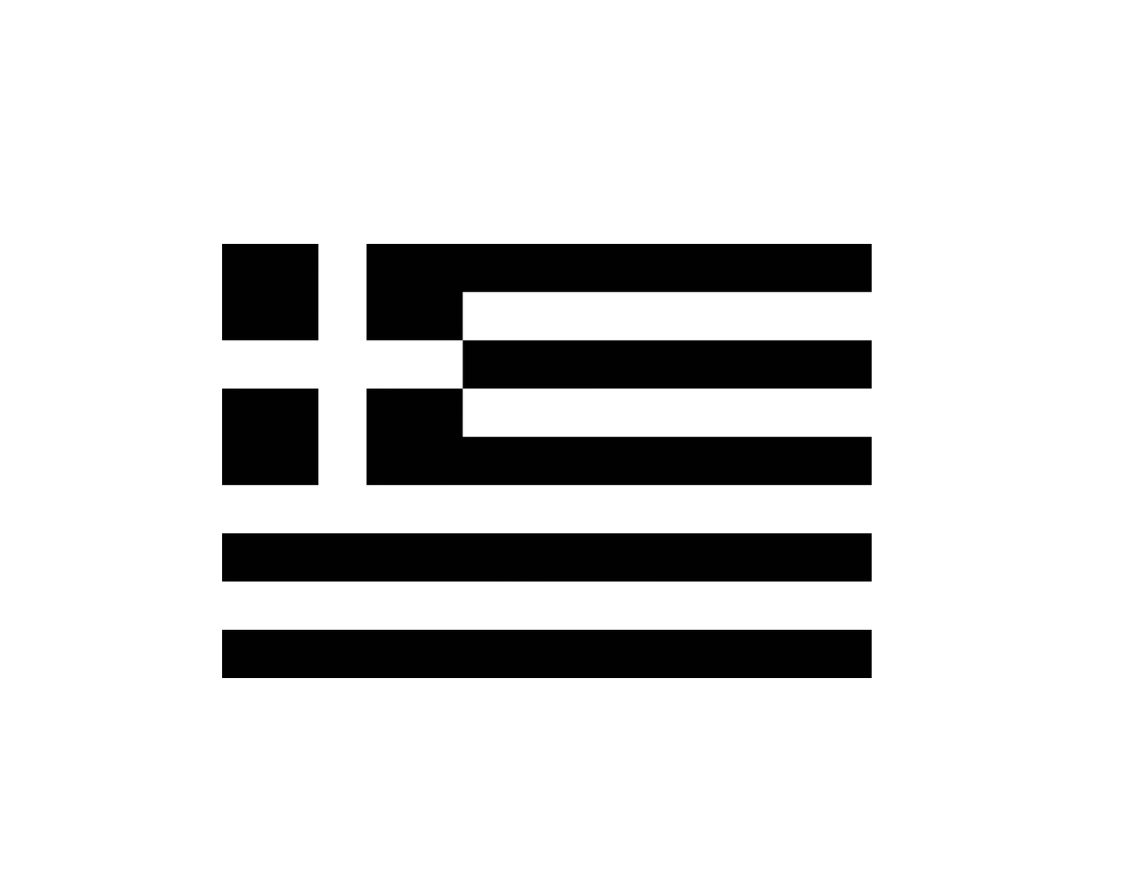 Griechenland Flagge Sticker