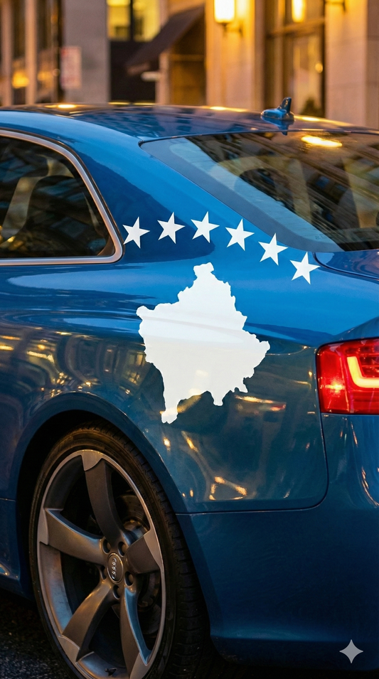Kosovo Flagge Sticker