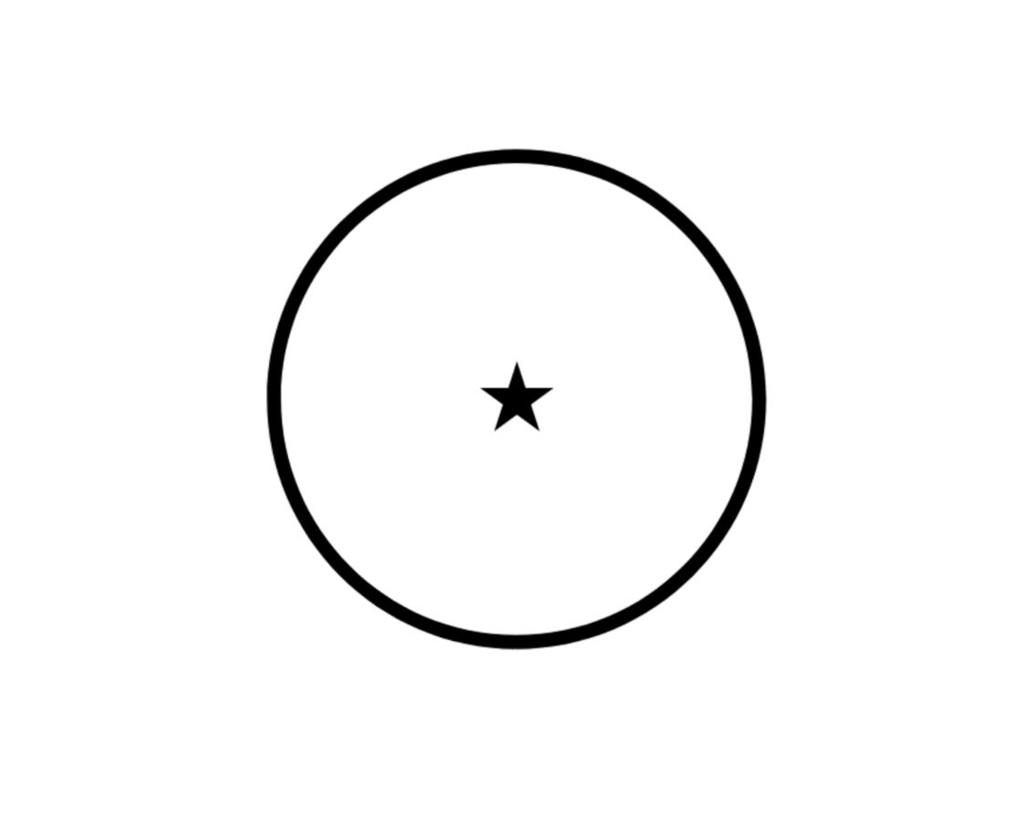 Dragonball 1 Stern Aufkleber