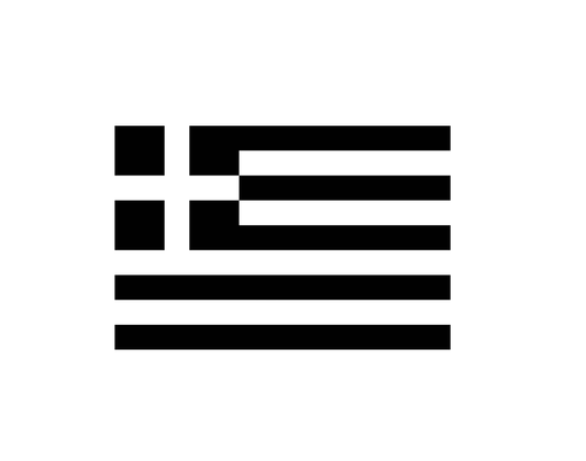 Griechanland Flagge Sticker