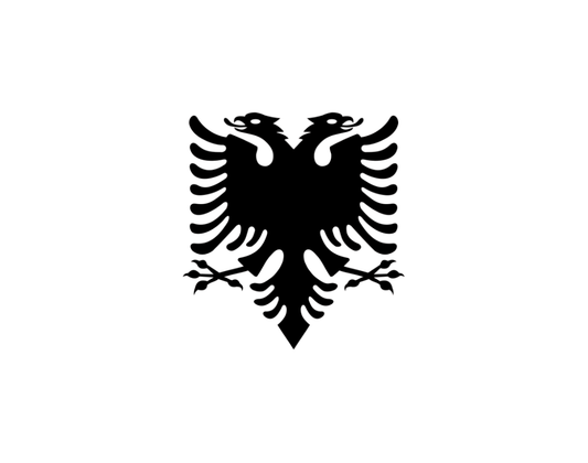 Albanien Flagge Sticker
