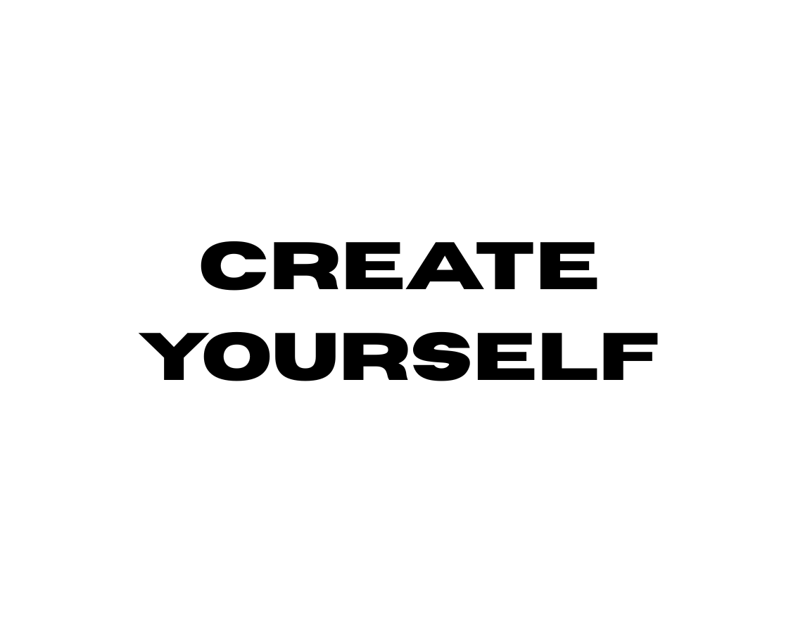 CREATE YOURSELF AUFKLEBER
