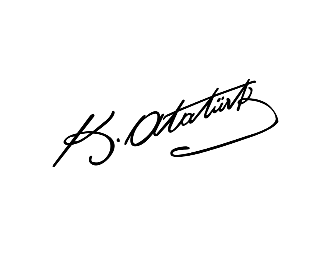 K.Atatürk Unterschrift