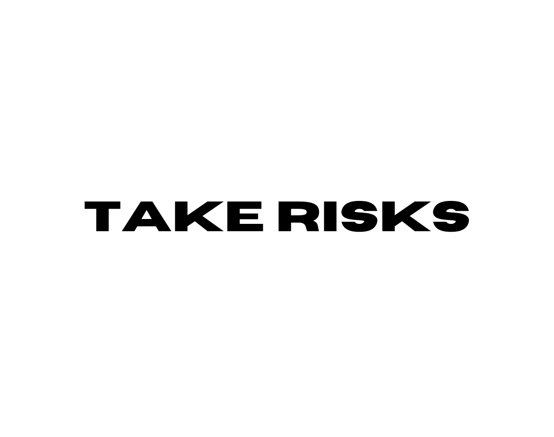 TAKE RISKS AUFKLEBER